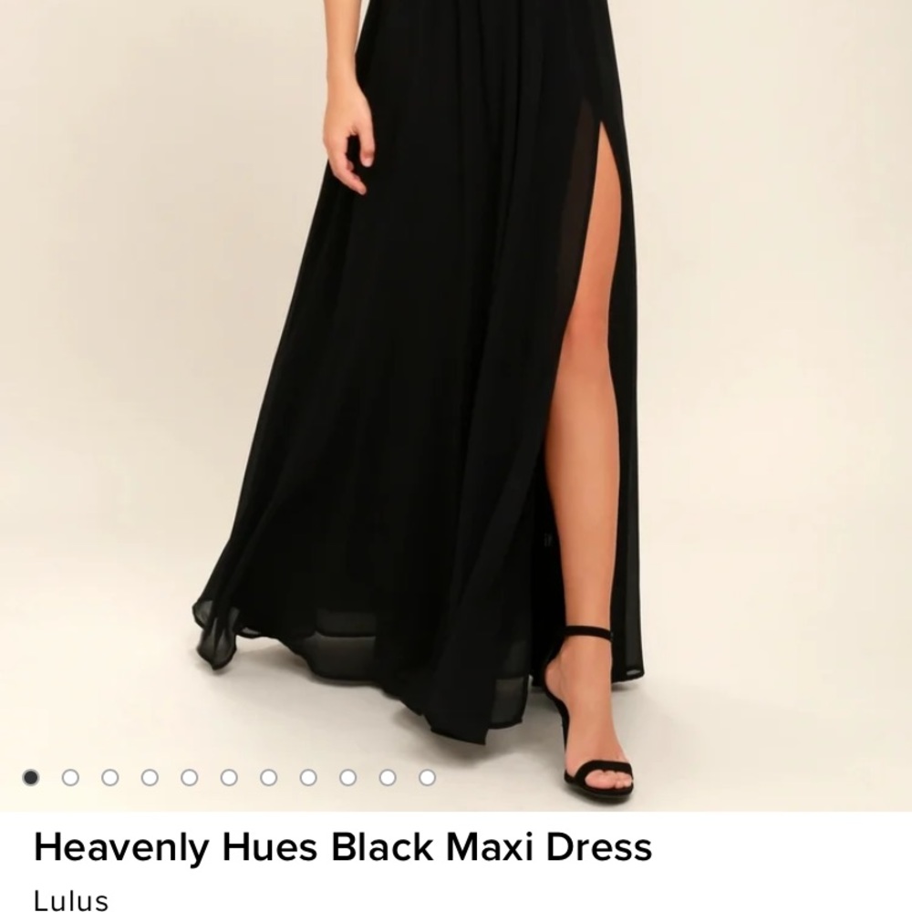 Lulus Heavenly Hues Long black Dress